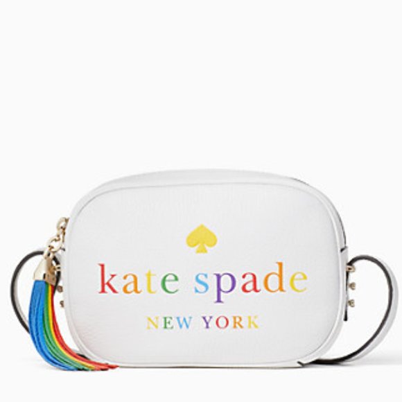 Kate SpadeRainbow logo camera bag